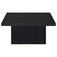 Devar 3-piece Square Cocktail Coffee End Table Set Black