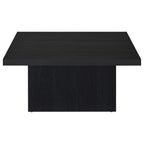 Home & Sleep Outlet - Devar Square Engineered Wood Cocktail Coffee Table Black