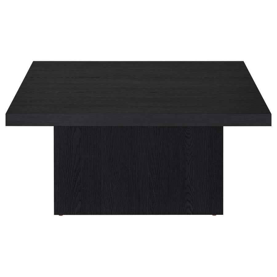 Devar Square Engineered Wood Cocktail Coffee Table Black