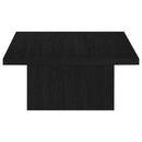 Devar Square Engineered Wood Cocktail Coffee Table Black