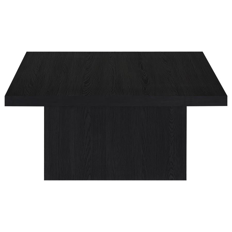 Home & Sleep Outlet - Devar Square Engineered Wood Cocktail Coffee Table Black