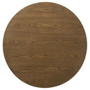 Franklin 2-piece Round Pedestal Coffee Table Set Dark Brown