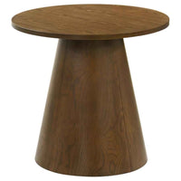 Franklin 3-piece Round Pedestal Coffee Table Set Dark Brown