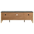 Home & Sleep Outlet - Bradley 63-inch 2-Door SmartTop TV Stand Grey and Natural