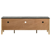 Bradley 63-inch 2-Door SmartTop TV Stand Grey and Natural