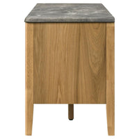 Bradley 63-inch 2-Door SmartTop TV Stand Grey and Natural
