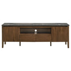 Home & Sleep Outlet - Bradley 63-inch 2-Door SmartTop TV Stand Smokey Grey and Brown