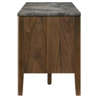 Home & Sleep Outlet - Bradley 63-inch 2-Door SmartTop TV Stand Smokey Grey and Brown