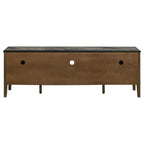 Home & Sleep Outlet - Bradley 63-inch 2-Door SmartTop TV Stand Smokey Grey and Brown