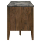 Home & Sleep Outlet - Bradley 63-inch 2-Door SmartTop TV Stand Smokey Grey and Brown