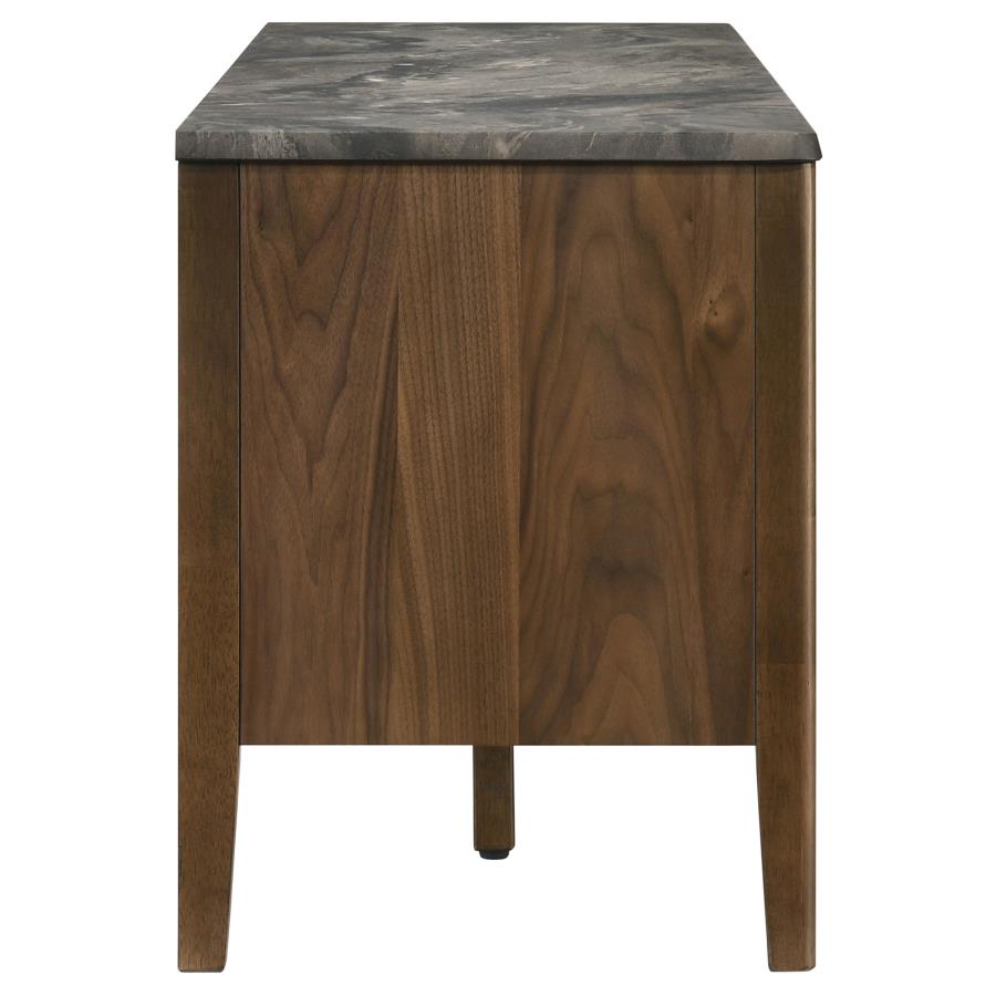 Home & Sleep Outlet - Bradley 63-inch 2-Door SmartTop TV Stand Smokey Grey and Brown