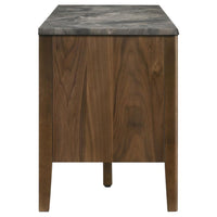 Bradley 63-inch 2-Door SmartTop TV Stand Smokey Grey and Brown