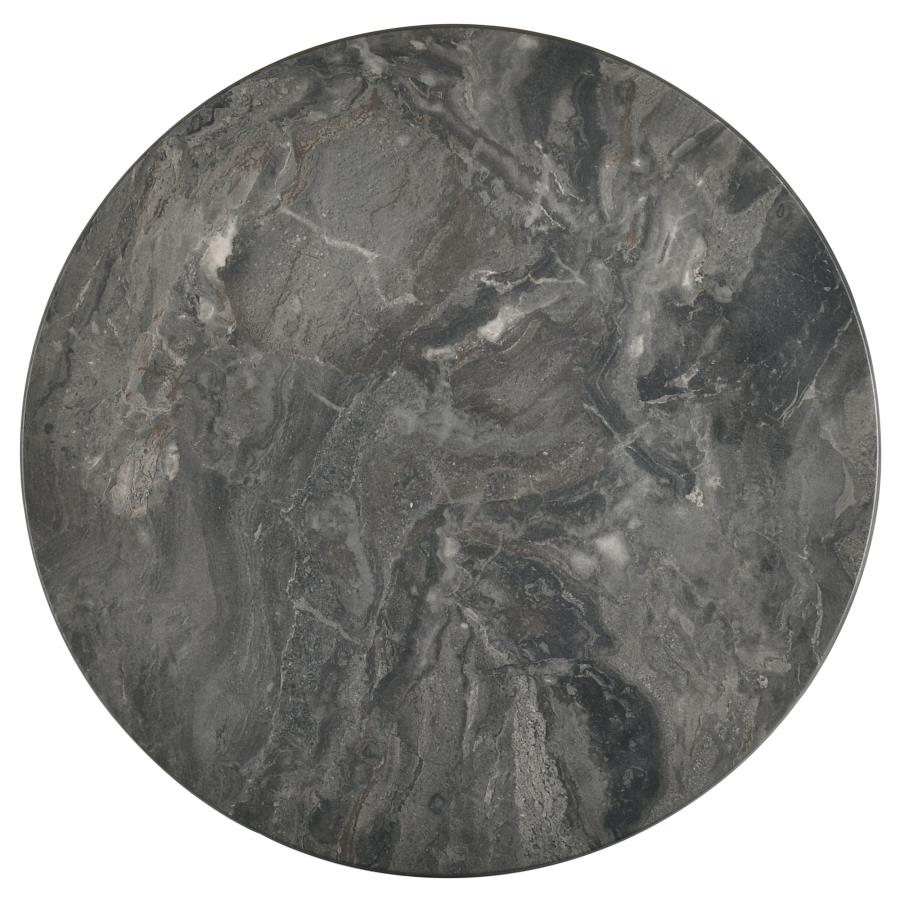 Home & Sleep Outlet - Bradley Round SmartTop End Side Table Smokey Grey and Brown