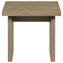 Decker Square Occasional Side End Table Natural Oak