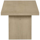 Decker Square Occasional Side End Table Natural Oak