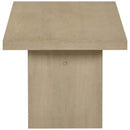 Decker 2-piece Coffee and End Table Set Natural Oak