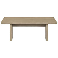 Decker 47-Inch Rectangular Cocktail Coffee Table Natural Oak