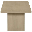 Decker 47-Inch Rectangular Cocktail Coffee Table Natural Oak