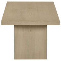 Decker 47-Inch Rectangular Cocktail Coffee Table Natural Oak