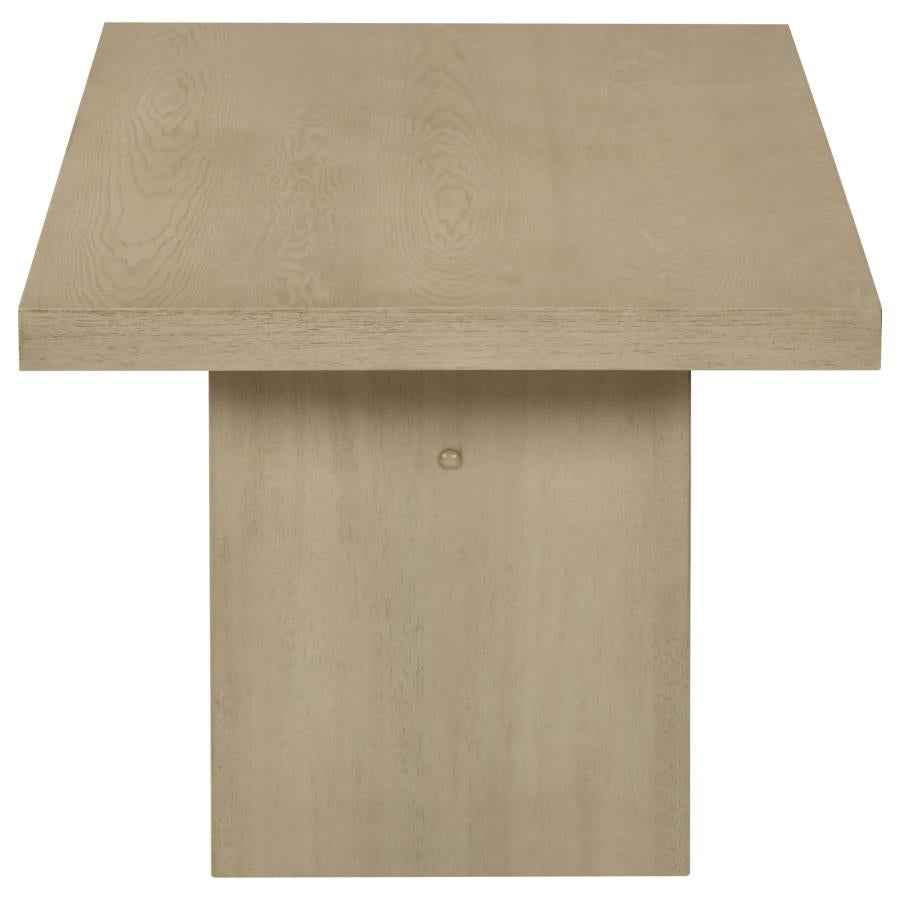 Decker 47-Inch Rectangular Cocktail Coffee Table Natural Oak