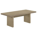 Home & Sleep Outlet - Decker 47-Inch Rectangular Cocktail Coffee Table Natural Oak