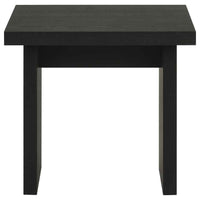 Decker Square Occasional Side End Table Black