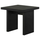 Decker Square Occasional Side End Table Black
