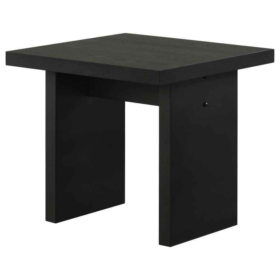 Decker Square Occasional Side End Table Black