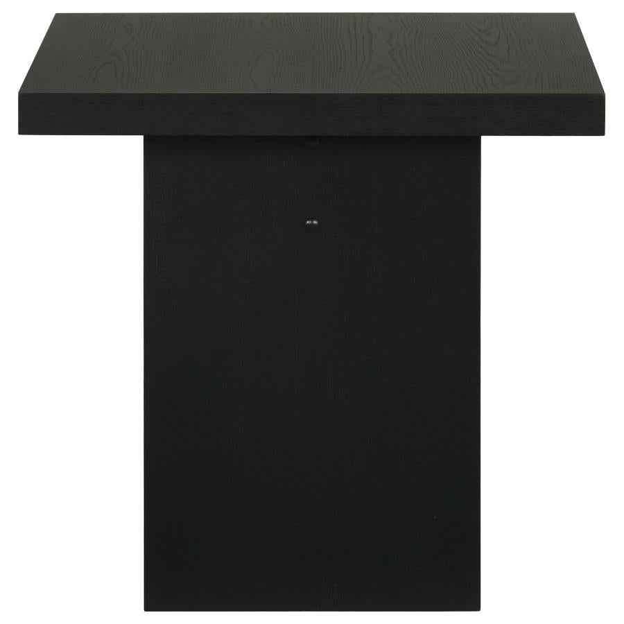 Decker Square Occasional Side End Table Black