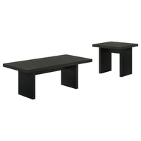 Decker 2-piece Coffee and End Table Set Black