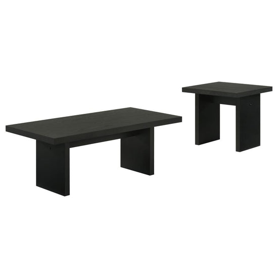 Decker 2-piece Coffee and End Table Set Black
