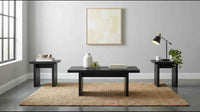 Decker 3-piece Coffee and End Table Set Black