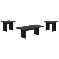 Decker 3-piece Coffee and End Table Set Black