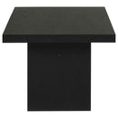 Decker 47-Inch Rectangular Cocktail Coffee Table Black