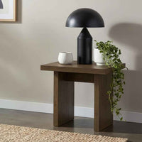 Decker Square Occasional Side End Table Walnut