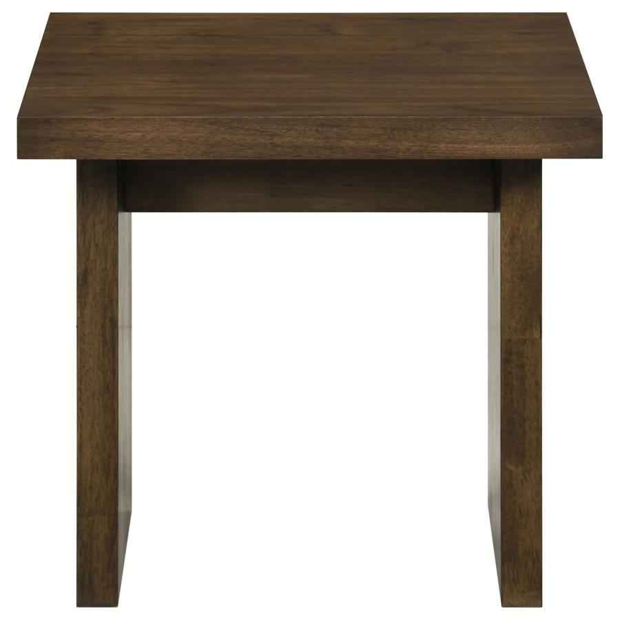 Decker Square Occasional Side End Table Walnut