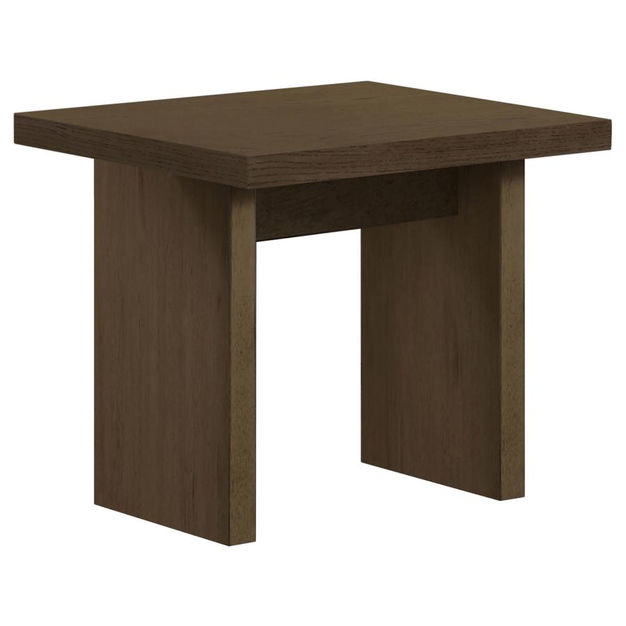 Home & Sleep Outlet - Decker Square Occasional Side End Table Walnut