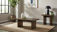 Decker 2-piece Coffee and End Table Set Walnut