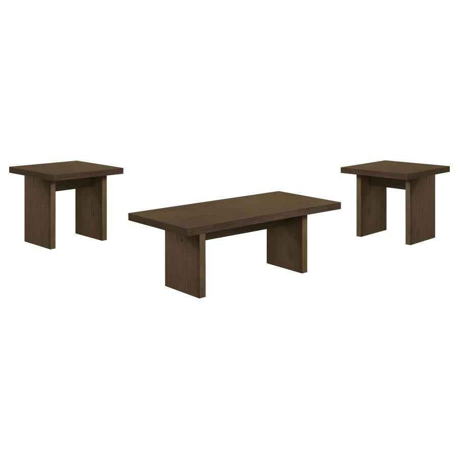 Decker 3-piece Coffee and End Table Set Walnut