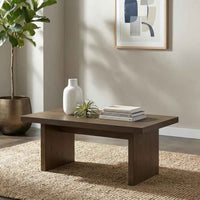 Decker 47-Inch Rectangular Cocktail Coffee Table Walnut