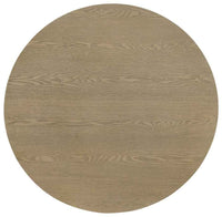 Hamlyn Round Fluted Occasional Cocktail Coffee Table Natural Oak