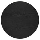 Hamlyn Round Fluted Occasional Side End Table Black