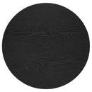 Hamlyn 2-piece Round Fluted Coffee and End Table Set Black