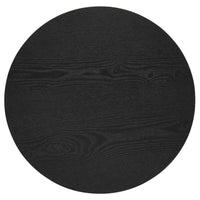 Hamlyn 2-piece Round Fluted Coffee and End Table Set Black