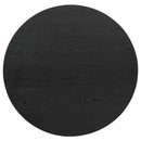 Hamlyn Round Fluted Occasional Cocktail Coffee Table Black