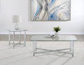 Home & Sleep Outlet - Cronin 2-piece Tempered Glass Top Coffee Table Set Chrome