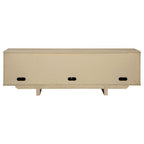 Home & Sleep Outlet - Kailani 79-inch 4-door Cane TV Stand Media Console Beige Oak
