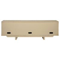 Kailani 79-inch 4-door Cane TV Stand Media Console Beige Oak