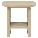 Kailani 2-piece Coastal Coffee and End Table Set Beige Oak