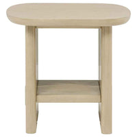 Kailani 2-piece Coastal Coffee and End Table Set Beige Oak